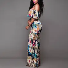 Женское платье макси в богемном стиле, летнее стильное платье с открытыми плечами, с рюшами, с цветочным принтом, с открытой спиной, длинное женское платье в пол