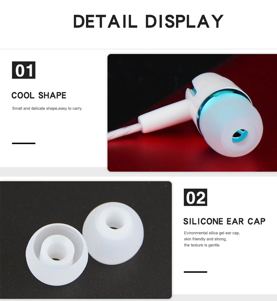 3.5mm In-Ear Stereo Earbuds Earphone For Cell Phone 1.2m Universal Sports Common Headphone For Universal Smart Mobile Phone (10)
