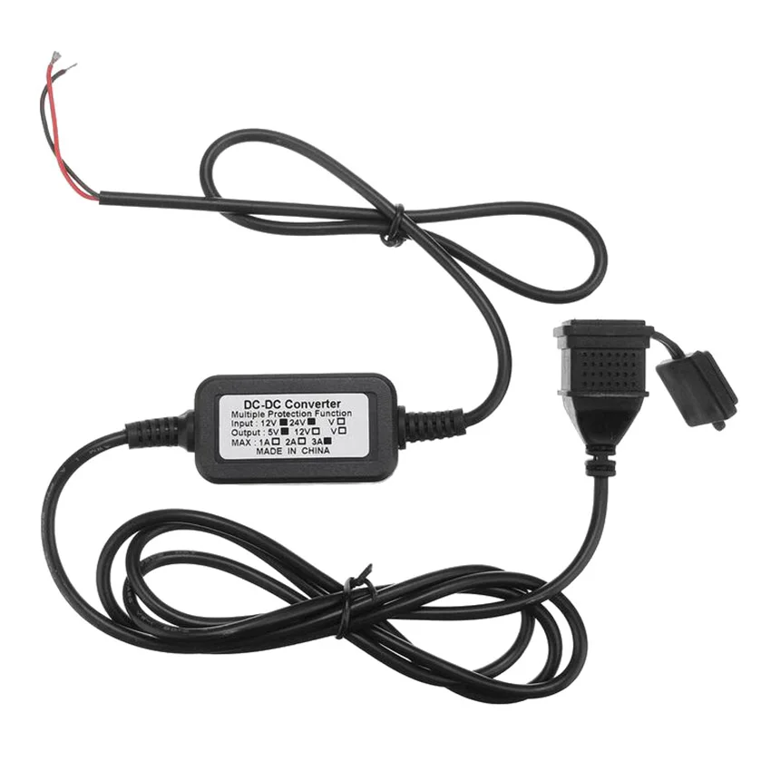  Moto USB Ladegerät DC 12 v zu 5 v Adaptateur Alimentation Telefon GPS Netzteil Anschluss Buchse Lad