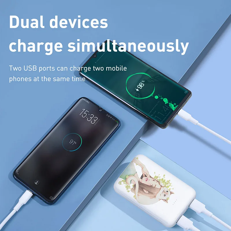 Baseus Mini 10000 mAh Power Bank портативное зарядное устройство типа C PD 10000 mAh Powerbank для iPhone Xiaomi Mi 9 Внешняя батарея Poverbank