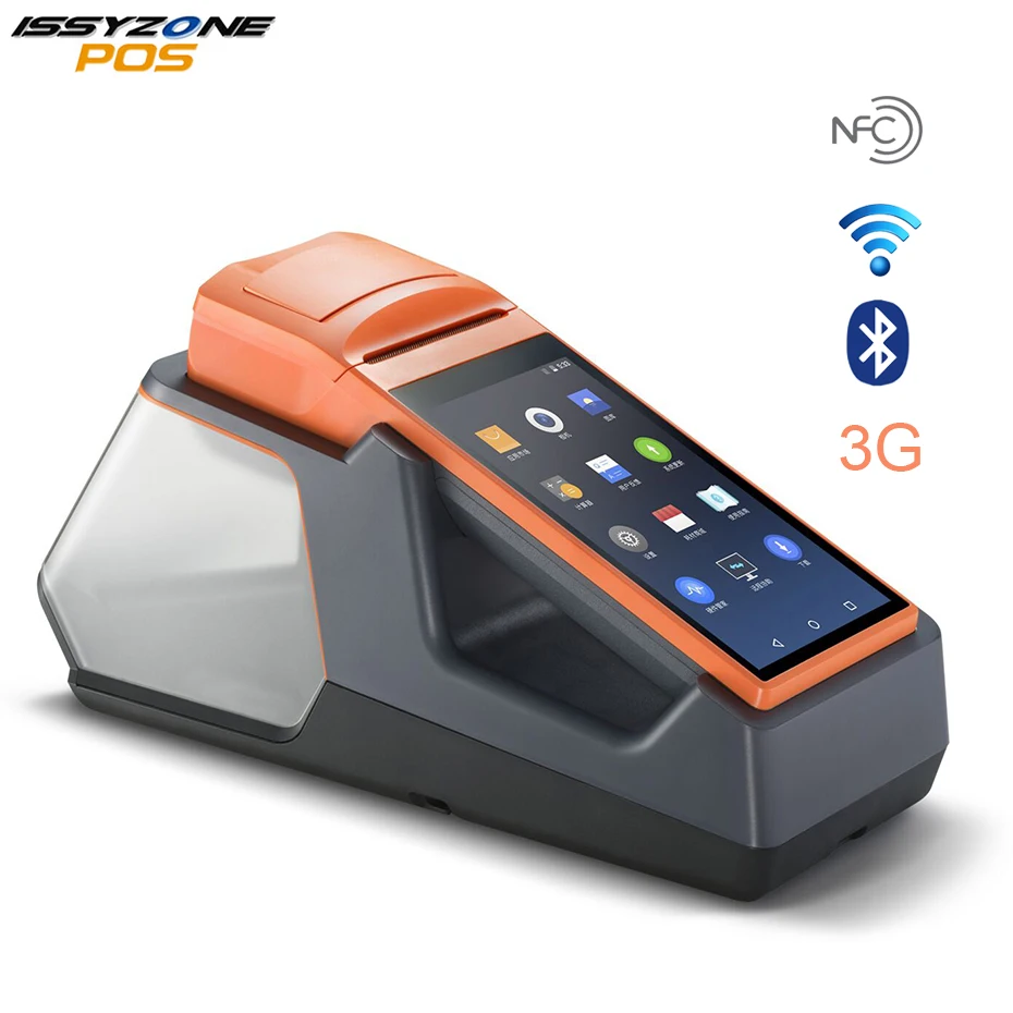 

Cammera Wireless Android Data Collector Handheld POS terminal Computer PDA 1D/2D/QR Barcode Reader with Receipt Printer