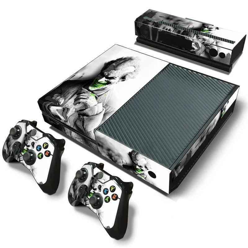 

Joker Vinyl Skin Sticker Cover For Microsoft Xbox One Console with 2 Controllers Decal For Xboxone Gamepad Joystick Accessories