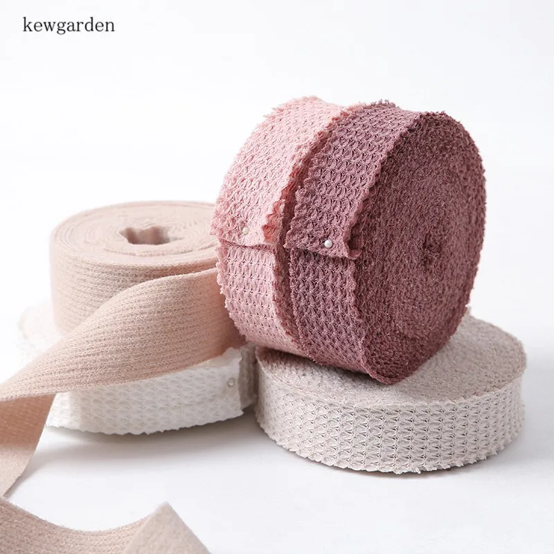 Kewgarden 50mm 2&quot Knitting Yarn Ribbons Handmade Tape DIY Bowknot Felt Satin Ribbon Riband Christmas tree decoration 5 Meters | Дом и сад