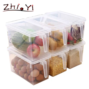

Kitchen Transparent PP Container Storage Box Food Fruit Organizer Home Kitchen Gadgets Items Accessories Supplies Cases