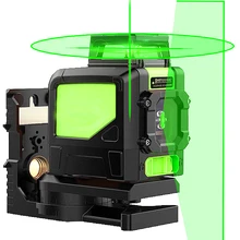 3D 5 линий зеленый/красный лазерный уровень самонивелирующийся 360 горизонтальный вертикальный крест супер мощный зеленый лазерный луч линии