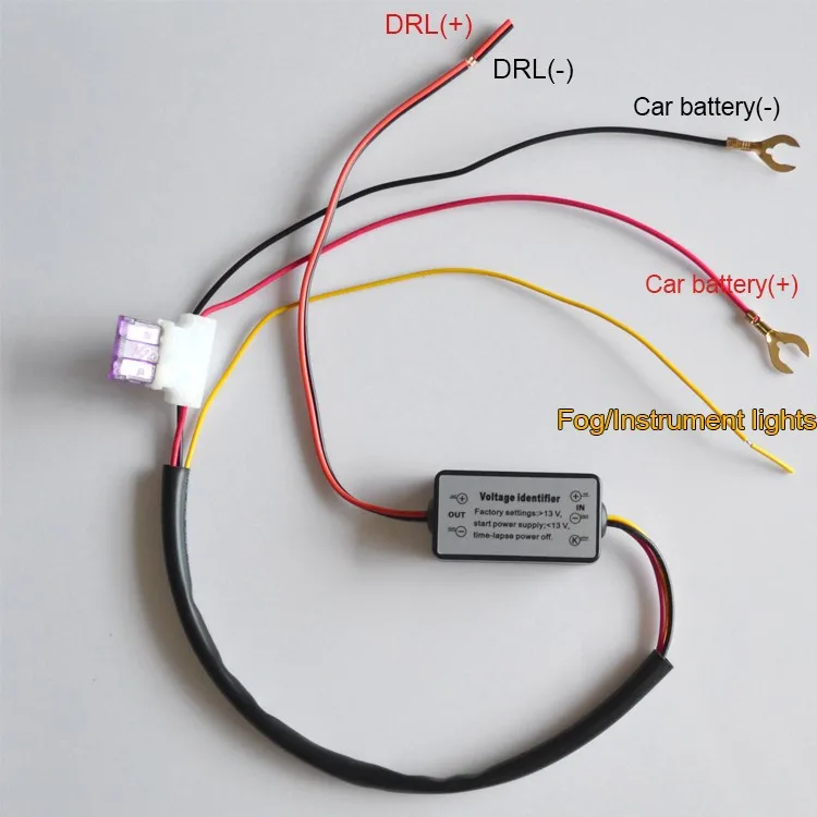 YIJINSHENG DRL контроллер авто LED дневные ходовые огни реле жгута диммер ВКЛ/ВЫКЛ 12 18 в