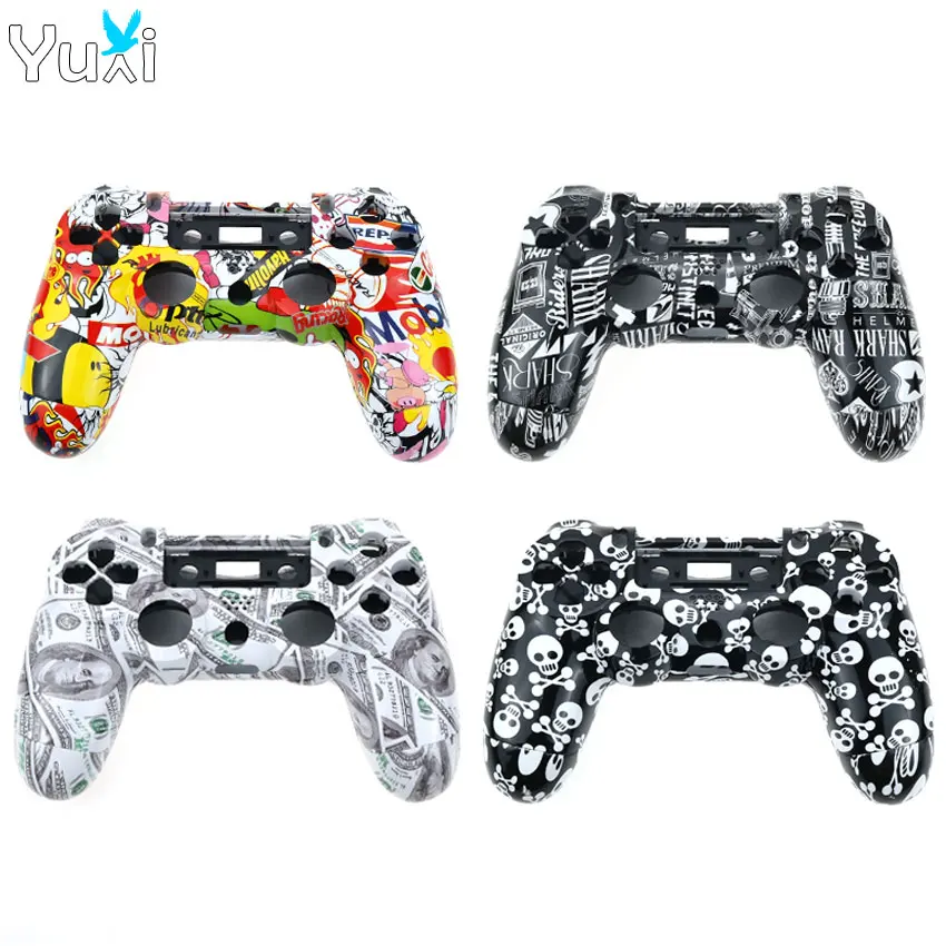 

YuXi Replacement For Sony PS4 Old Version Controller Plastic JDM 001 010 Cover Front Back Housing Shell Case