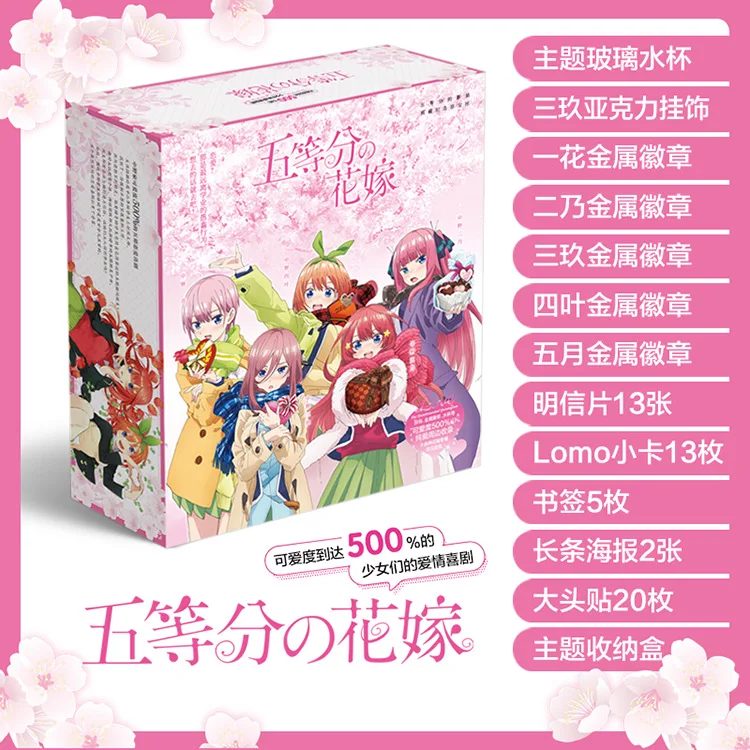 礼盒 五等分的新娘 徽章&挂饰&水杯 立体图