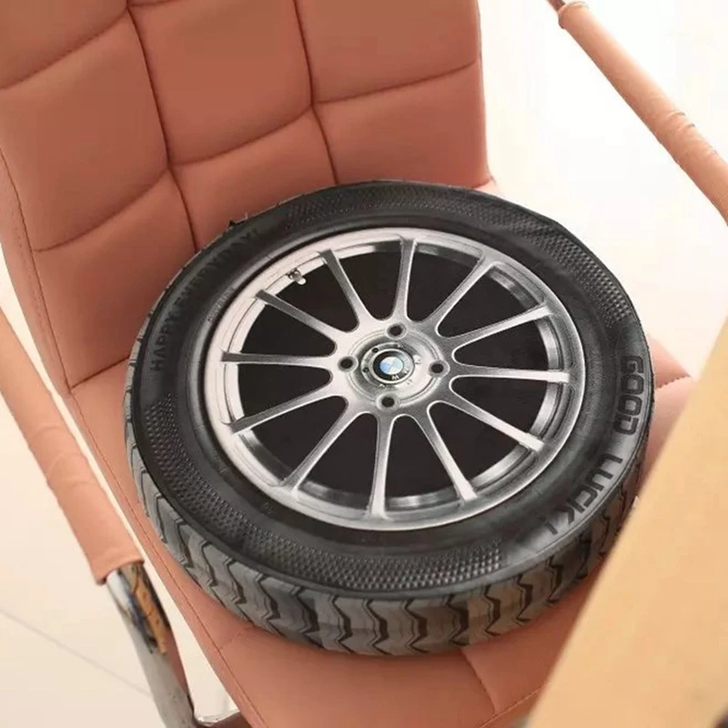Моделирование шин круглое сиденье индивидуальность Реалистичная 3D Автошина сиденье сплошная шина плюшевая игрушечная Подушка моделирование шины автомобиля домашняя подушка