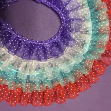 Кружевная отделка, лента для шитья, украшение платья, точка, кружевная ткань, отделка D15