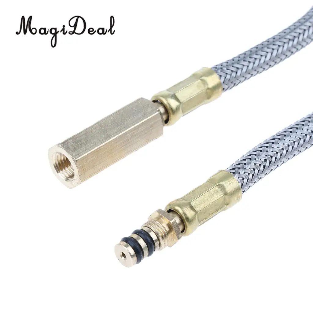 Outdoor Camping Stove Gas Flat Cylinder Tank Coupler Propane Adapter Tube, 52cm Long