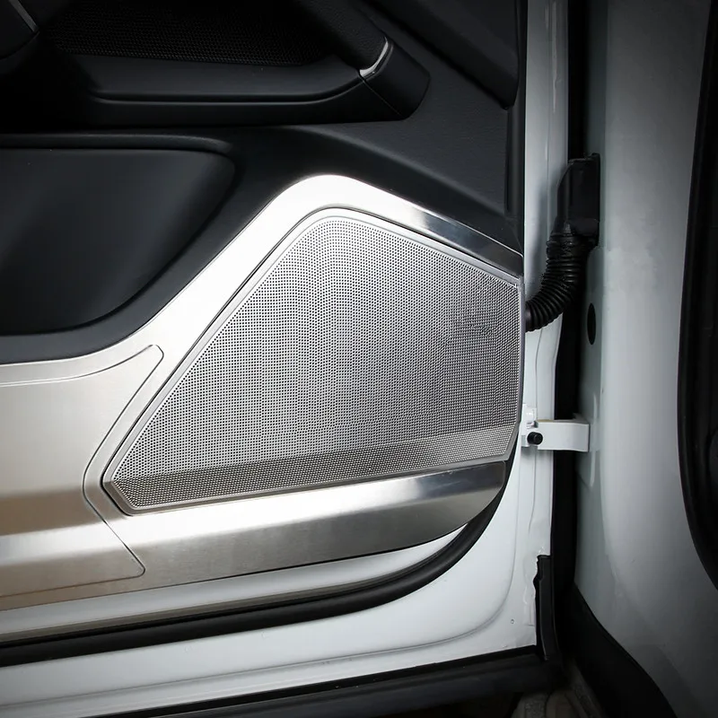Нержавеющая сталь автомобильные передние и задние двери Панель ниже Динамик крышка багажника литье Накладка для Porsche Cayenne для укладки волос