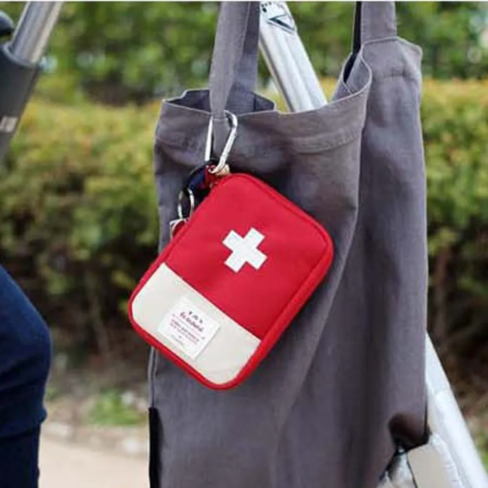 

Red and Black Box First Aid Kits Survival Drug Storage Box Travel Vehicle Emergency Medical Bag Kit Camping