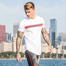 Спортивная футболка фитнес-с короткими рукавами Круглый воротник подбора цвета джемпер Баскетбол обучение Футболка