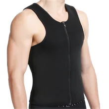 Мужской жилет из неопрена для похудения на молнии, пояс для тренировок, сжигание жира, потеря веса, корсет для коррекции фигуры AIC88