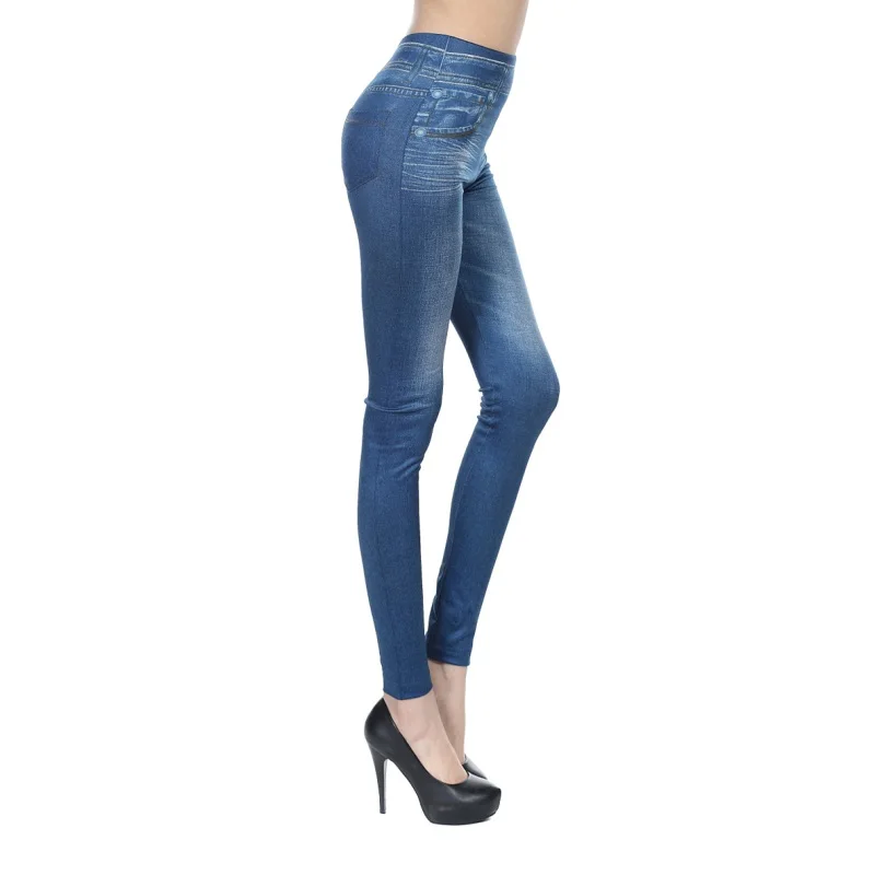 2017 Autumn Ladies' Classic Stretchy Slim Leggings Solid
