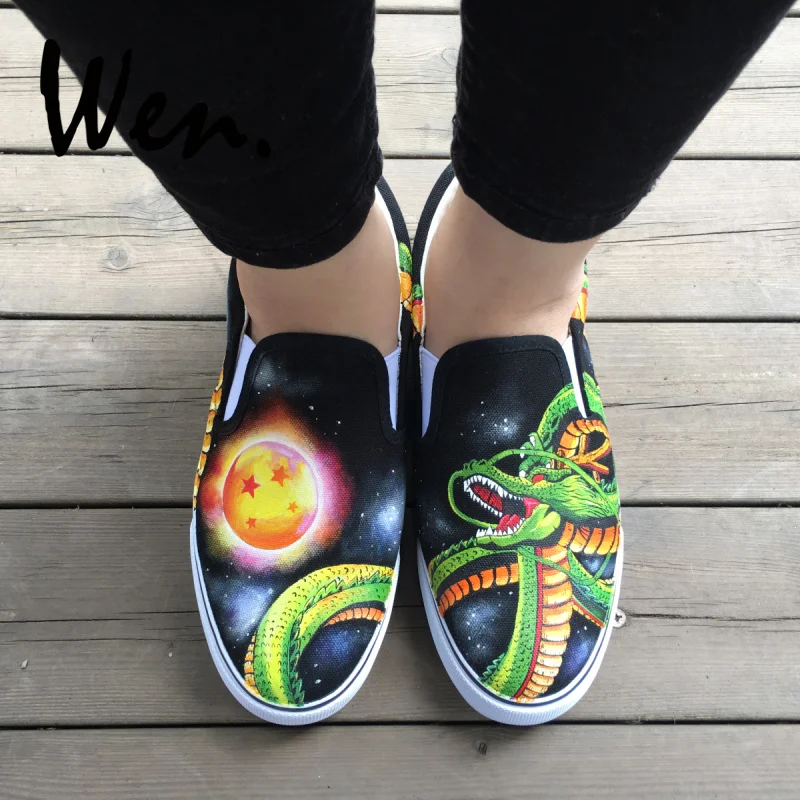 US $63.2 20% OFF|Wen Hand Gemalt Schuhe Benutzerdefinierte Anime Dragon Ball Grün Shenron Slip Auf Wohnungen Leinwand Turnschuhe Low Top Plattform US $63.2 20% OFF|Wen Hand Gemalt Schuhe Benutzerdefinierte Anime Dragon Ball Grün Shenron Slip Auf Wohnungen Leinwand Turnschuhe Low Top Plattform