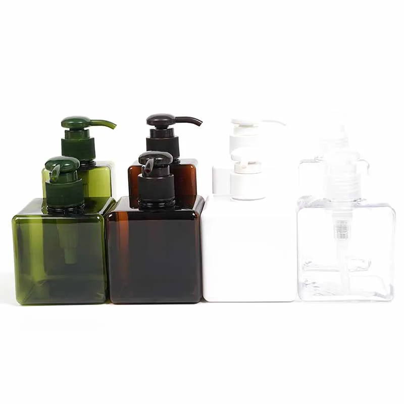 

8 Colors 150ml / 250ml Cosmetic Bottle Hotel Bathroom Convenient Cosmetic BottleLarge-capacity Pressure-type Square Bottle