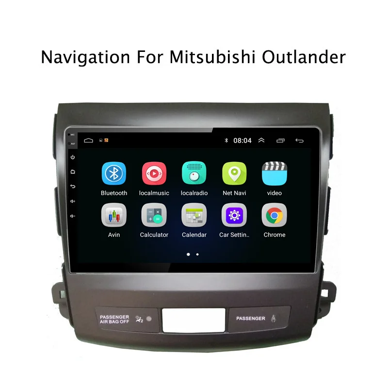 Best 9" 2.5D IPS Android 8.1 Car DVD GPS For Mitsubishi Outlander 2006 2007 2008 2009 2010 2011 2012 Car Radio Head Unit Navigation 2