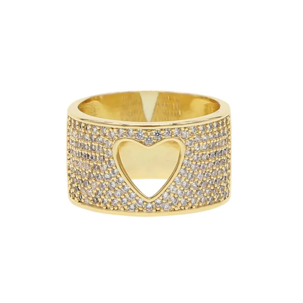 

Heart ring for girlfriend gift 2019 valentines gift for lover high quality micro pave cz sparking bling finger rings