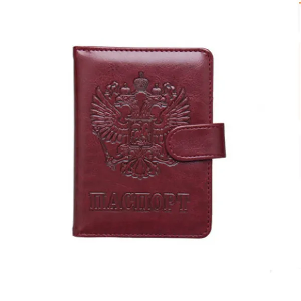 ZOVYYOL Passport Cover Travel Passport Wallet Multi-function Bag the Passport Holder Protector Wallet Card Holder Purse - Цвет: Jujube Red 258