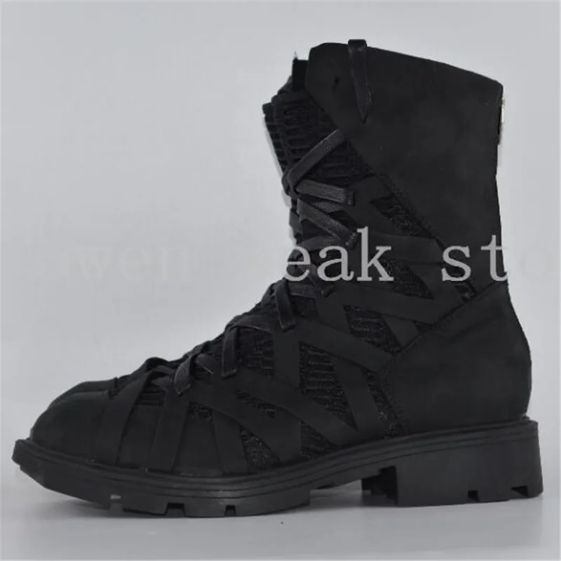 Кроссовки мужские зимние из натуральной кожи на шнуровке молнии|sneakers black|sneakers
