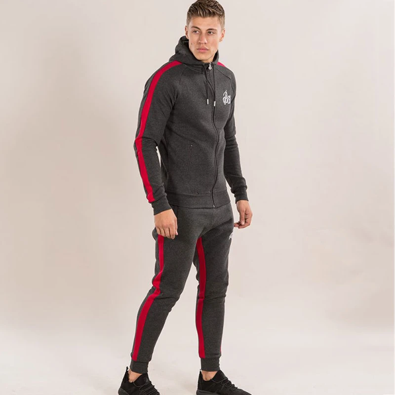 Trajes deportivos para hombre Conjunto de para hombre, ropa deportiva para gimnasio, chándal, culturismo, para hombre, sudaderas con capucha + Pantalones, ropa deportiva, conjunto de para hombres|Conjuntos para running| -