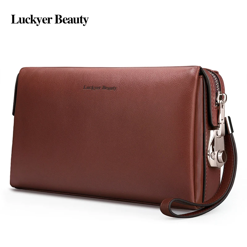 LUCKYER BEAUTY мужской бумажник из натуральной кожи |