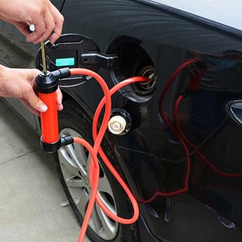 

Portable Manual Oil Pump Car Fuel Gas Extractor Siphon Tube Transfer Sucker Hose