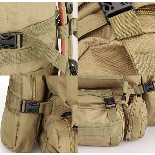 Todos los días llevar EDC mochila de Nylon caqui militar Camping senderismo Trekking Todos los días llevar EDC mochila de Nylon caqui militar Camping senderismo Trekking