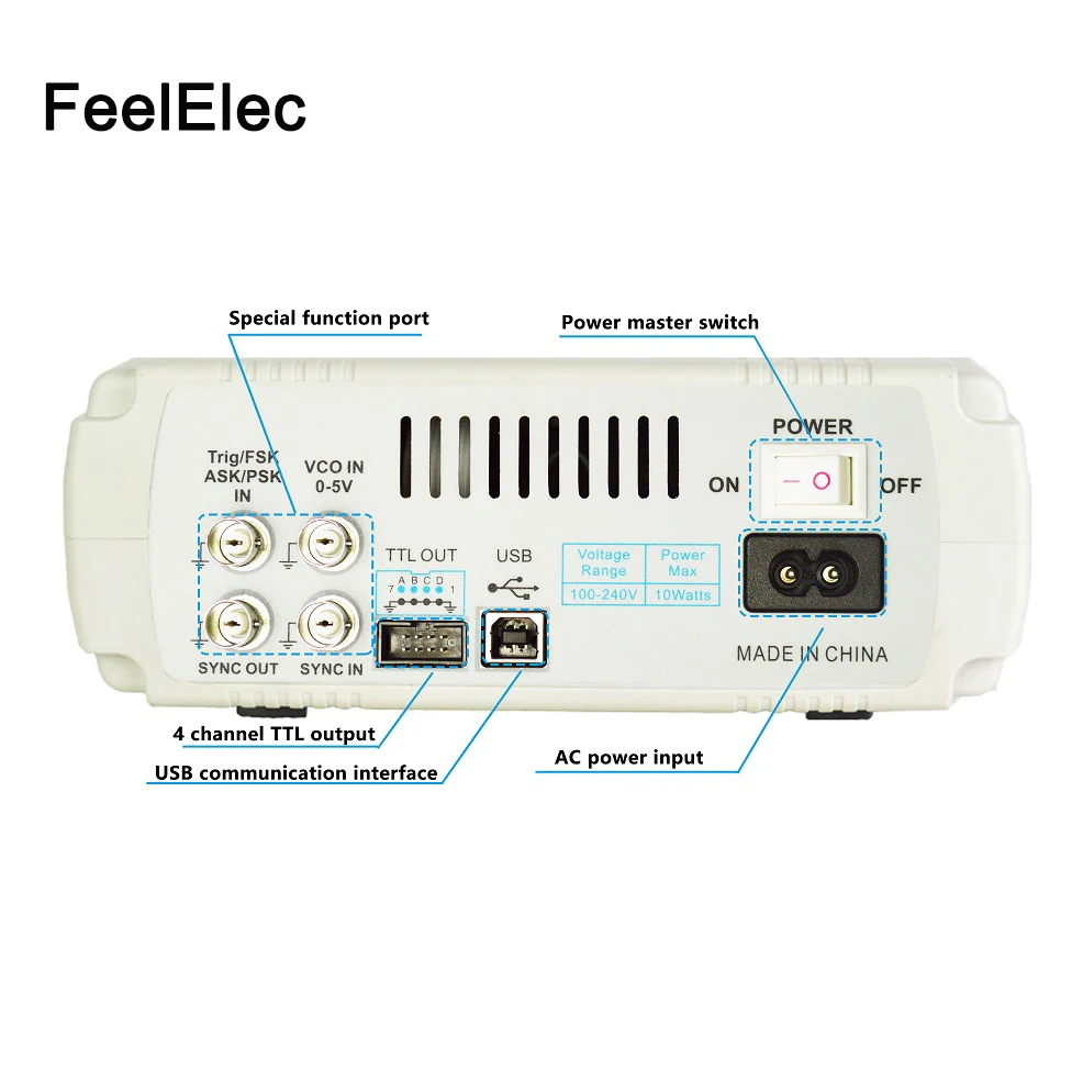 Feeltech FY6600-60MHz Высокоточный цифровой контроль двухканальный DDS функция/генератор произвольных сигналов синтезатор