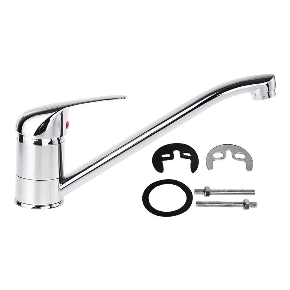 

Extended Mixer Tap Kitchen Sink Tap Monobloc Single Lever Swivel Spout Faucet New 2018