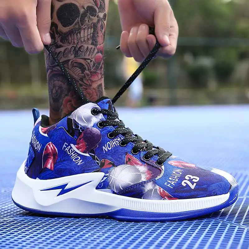 

Men Basketball Shoes Couple Athletic couple women Sneakers Sport Trainers Men High Top Outdoor Breathable Zapatillas De Balonces
