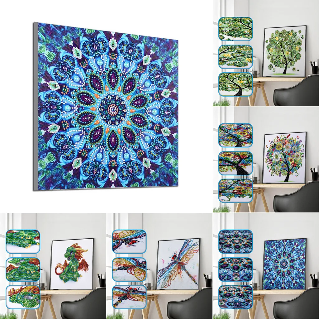 30x30cm Special Shaped Diamond Painting DIY 5D Partial Drill Cross 