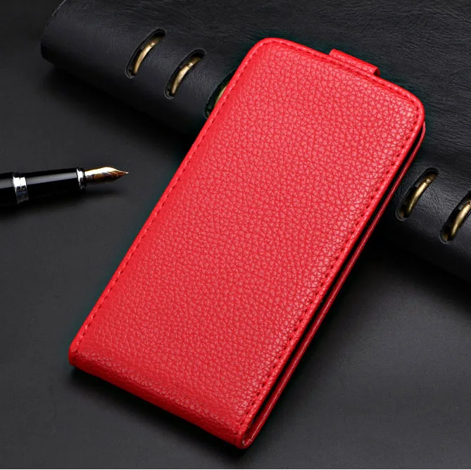 Business Vintage Flip Case For Haier Power P11 Case Special Cover PU and Down Plain Cute phone bag - Цвет: Red lizi