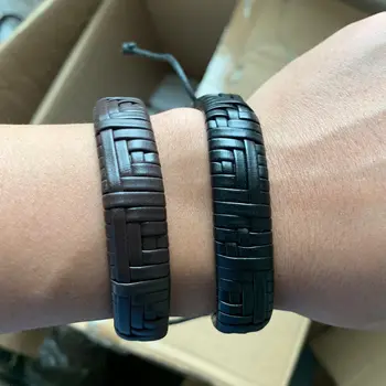 

New Arrival Casual Vintage Punk Brown Black Handmade Weave Rope Men PU Leather Bracelets For Women Homme Men Jewelry Accessories