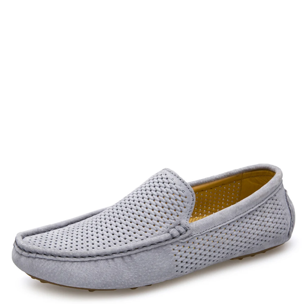 01 01 02 Blue Qffaz Respirant Occasionnels Mode Évider 02 Glissement Sur De Mâle 02 Chaussures Cuir 01 Khaki Hommes Appartements En Nouveau Des Sport Véritable D'entraînement Khaki Gray Blue Bateau Gray 0k8nwOPX