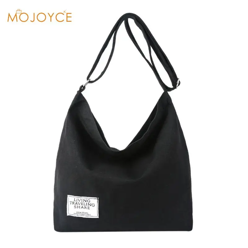 

Women Canvas Shoulder Bags Girls Large Capacity Casual Totes Handbags Messenger Bags 2018 New Handbags Crossbody Bag for Ladies