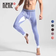 Для мужчин подштанники, Термальность нижнее белье в полоску Теплые эластичные колготки, леггинсы штаны на осень, зиму плавки