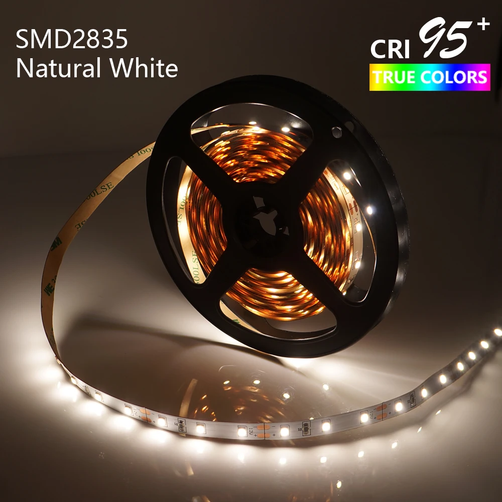  LED Streifen Licht Hohe Erweiterte CRI95 Natürliche Weiß 4000-4500K SMD2835 5M 300LEDs DC12V 144 W 