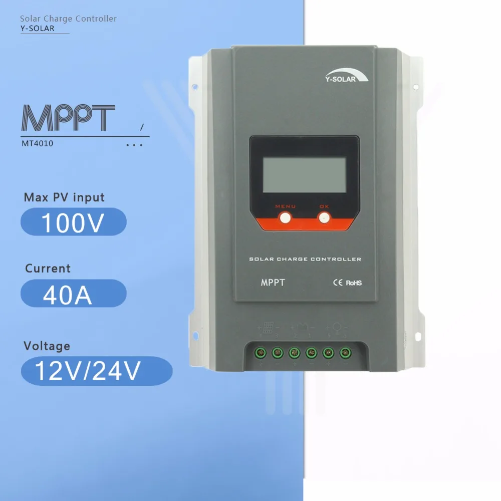 Y-SOLAR MPPT 40A Solar Charge Controller 12V/24V Auto Solar Panel Battery Charge Regulator with LCD Display Four Charging MT4010 Y-SOLAR MPPT 40A Solar Charge Controller 12V/24V Auto Solar Panel Battery Charge Regulator with LCD Display Four Charging MT4010
