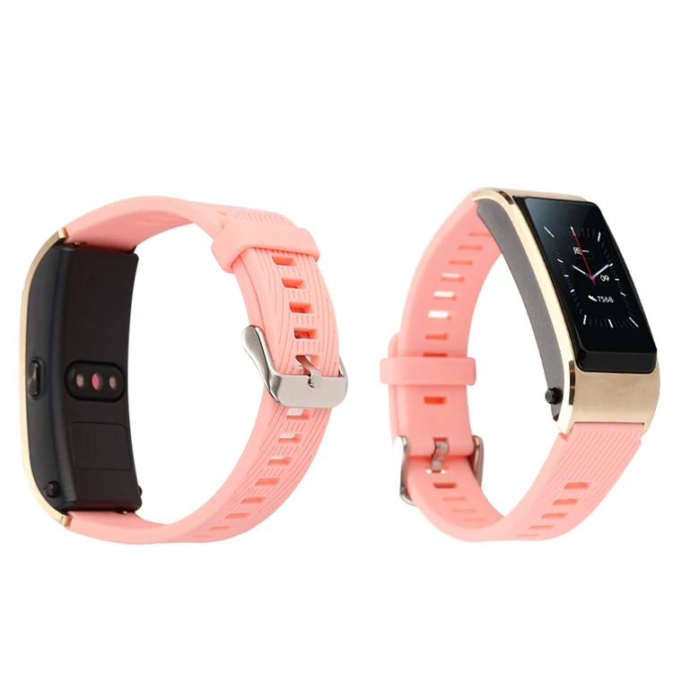 ТПУ ремешок браслет часы ремешок для huawei TalkBand B5 спортивные умные часы и huawei поколение 1 часы со встроенными контактами - Цвет: Розовый