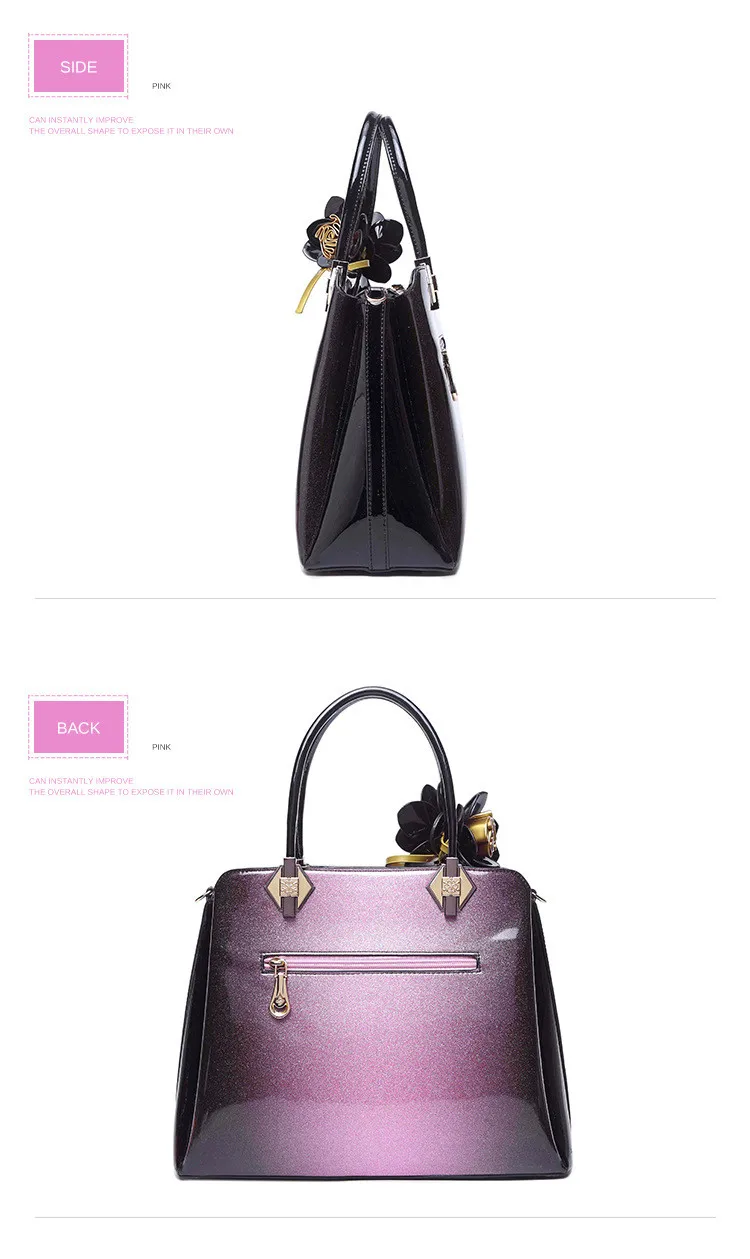 famosas flor panelled bolsas de couro feminino