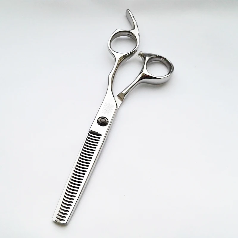 

Practical Silver Hair Scissors Hairdressing Professional Thinning Scissors Shears Tijera With 32 Teeth New Arrival KG-632-Y