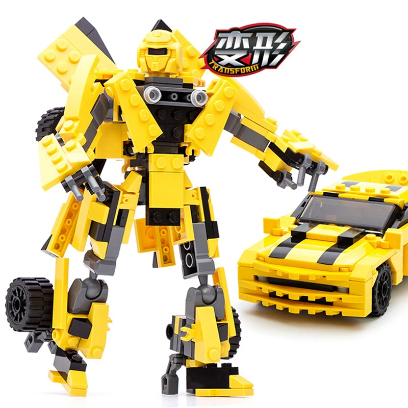 

2016 NEW 221Pcs Robot car Building Blocks Model Assemble Bricks Toys Compatible with Legoe Children's Educational Toys Gift