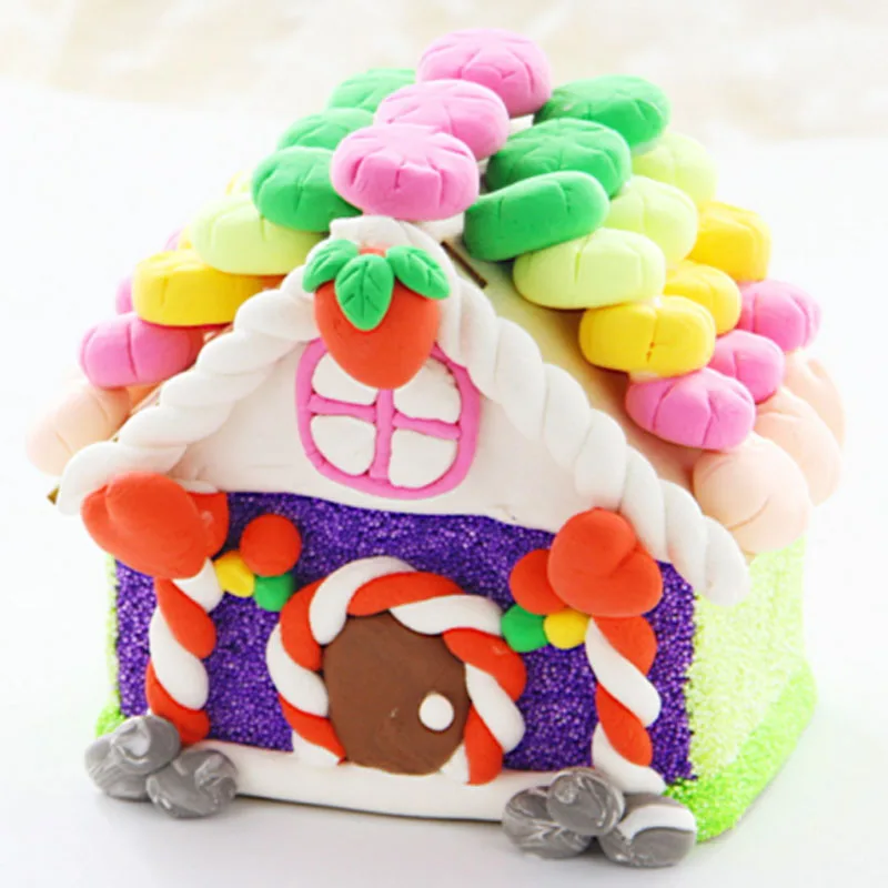 

Saizhi Wooden Paint Drawing DIY Toy Billet Money Pot Pearl Toy Snowflake Clay Storage Tank Handmade House Color Painting SZ3129