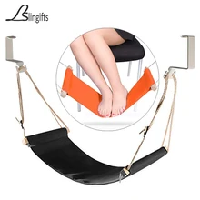 Slingifts брезентовый гамак для ног, Регулируемая Мини подставка для ног под стол для дома и офиса