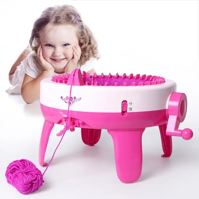 Hand Knitting Machine Knit for Scraf Hat 40 Needle Positions Big Educational Learning Toy Children Handcraft Tools Weaving Loom