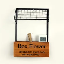 Vintage Retro Look Wall Mounted Display Shelf Sundries Box Handing Storage Drawer Box Furniture Storage Shelf & Racks