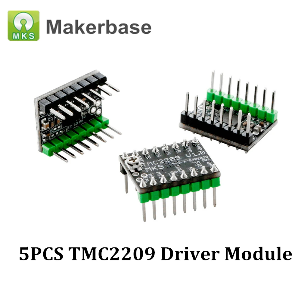 

5PCS MKS TMC2209 UART Stepper Motor Driver Stepsticks Mute Driver VS TMC2208 TMC2130 For MKS SGen L Board 3D Printer Parts